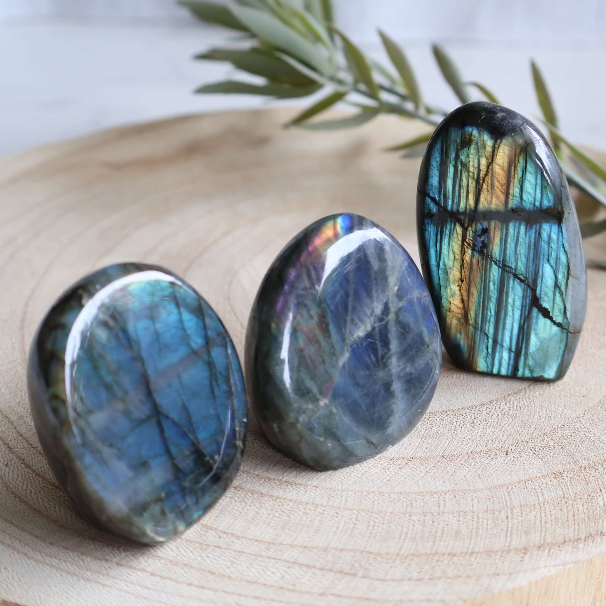 labradorite beautiful natural crystal freeform with flash