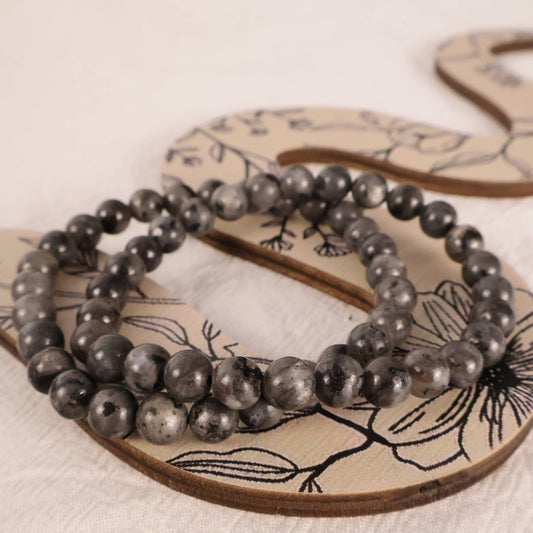 larvikite bracelet natural crystal healing