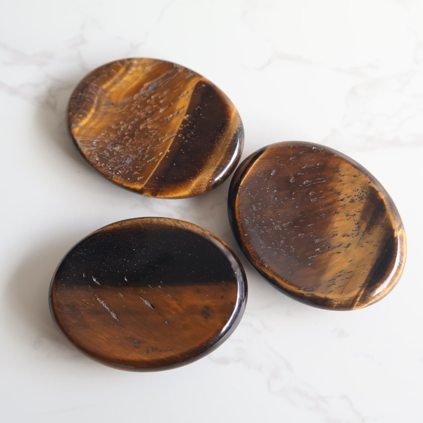 oval crystal worry stone thumb stone tigers eye stonewild 