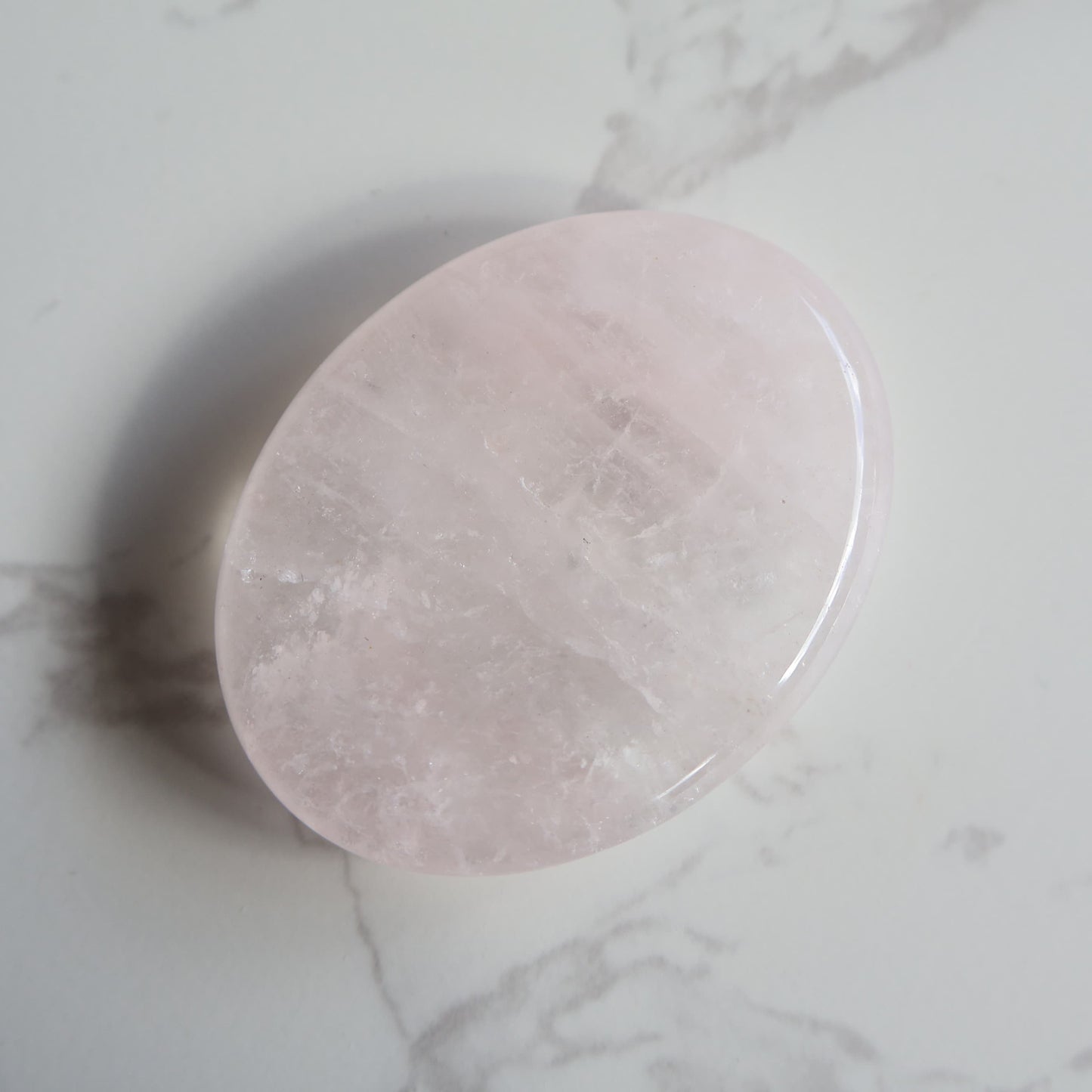 oval crystal worry stone thumb stone rose quartz stonewild 