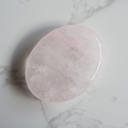 oval crystal worry stone thumb stone rose quartz stonewild 
