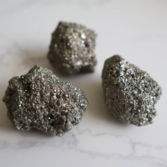 large pyrite rough chunks natural metallic crystal gold tone raw stone cluster