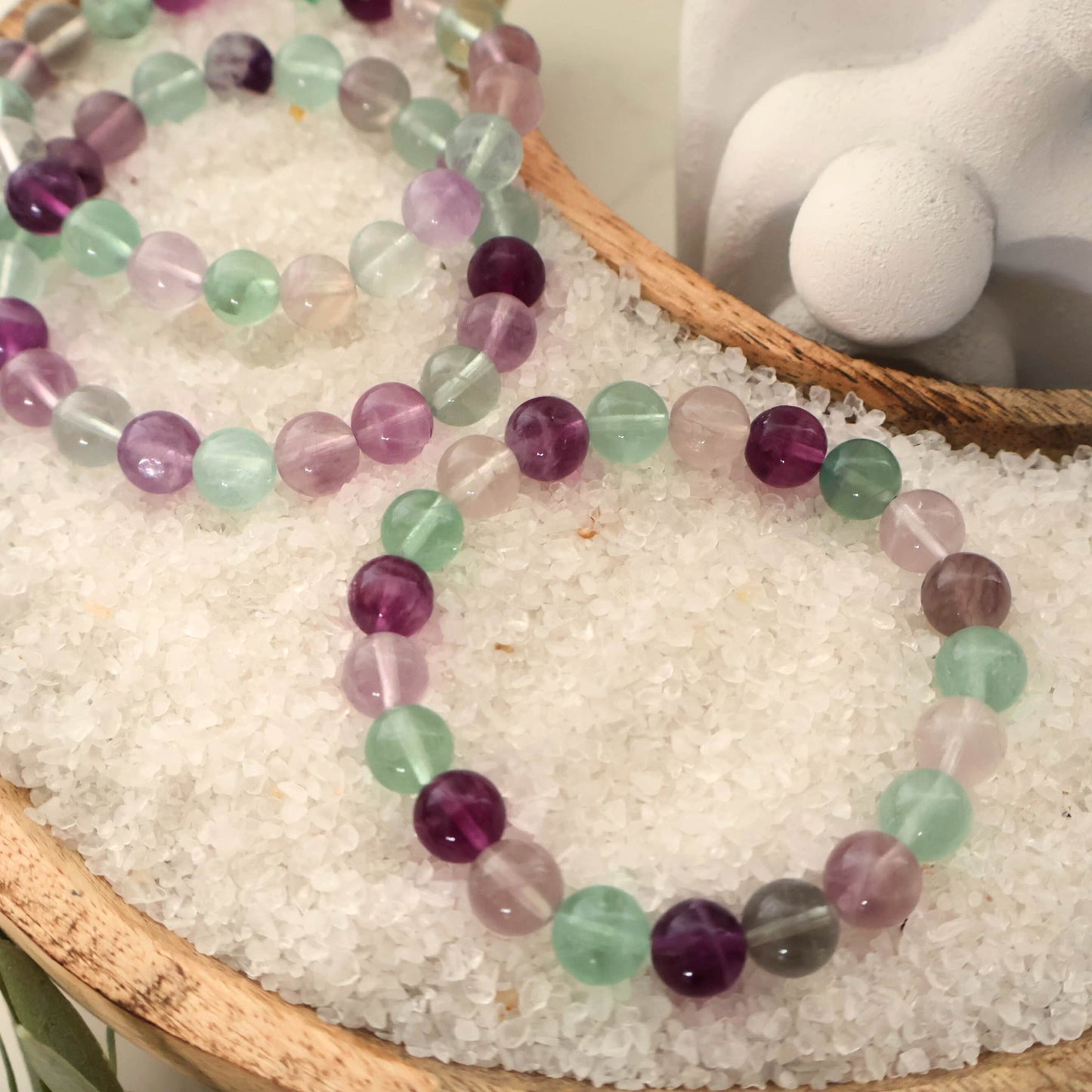 rainbow fluorite natural healing bracelet