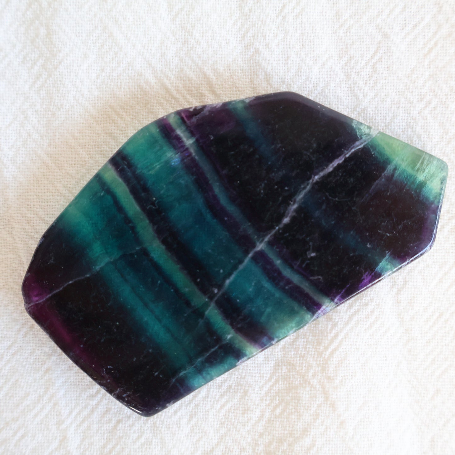 Rainbow Fluorite | Slice - Medium
