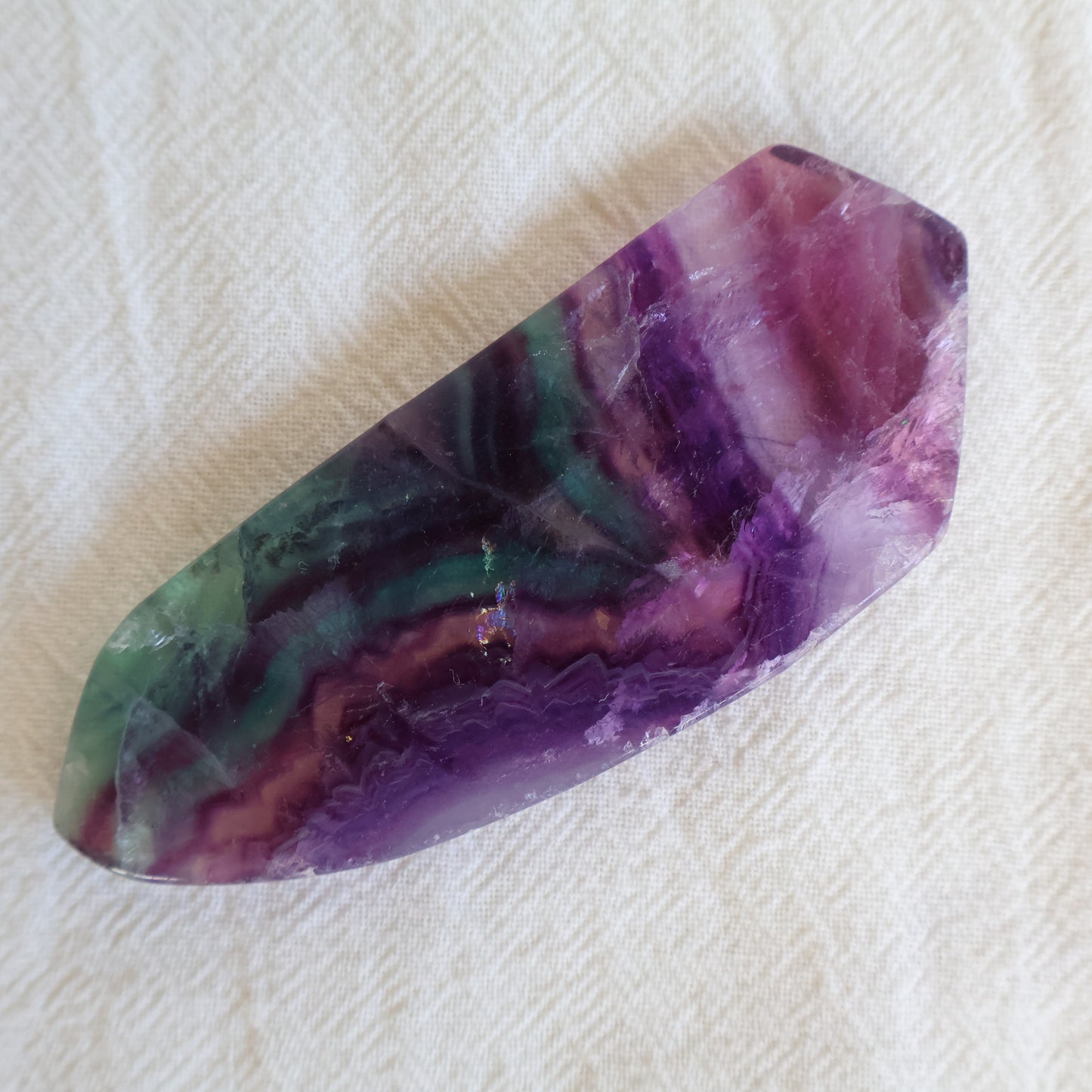 Rainbow Fluorite | Slice - Medium