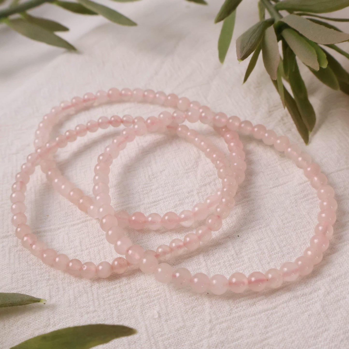 rose quartz bracelet natural healing crystal