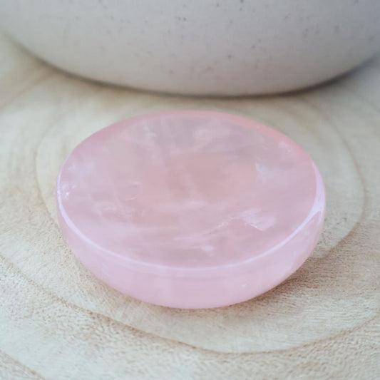 Rose Quartz | Bowl / Sphere Stand - Small