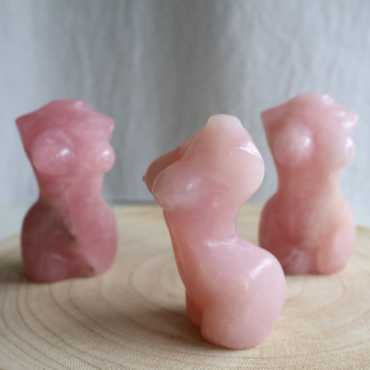 rose quartz feminine goddess crystal decor