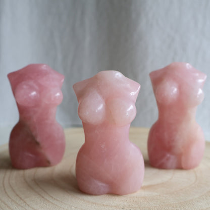 rose quartz goddess crystal carving australia