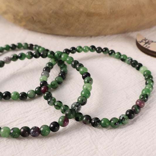 Ruby Zoisite Natural healing crystal bracelet 