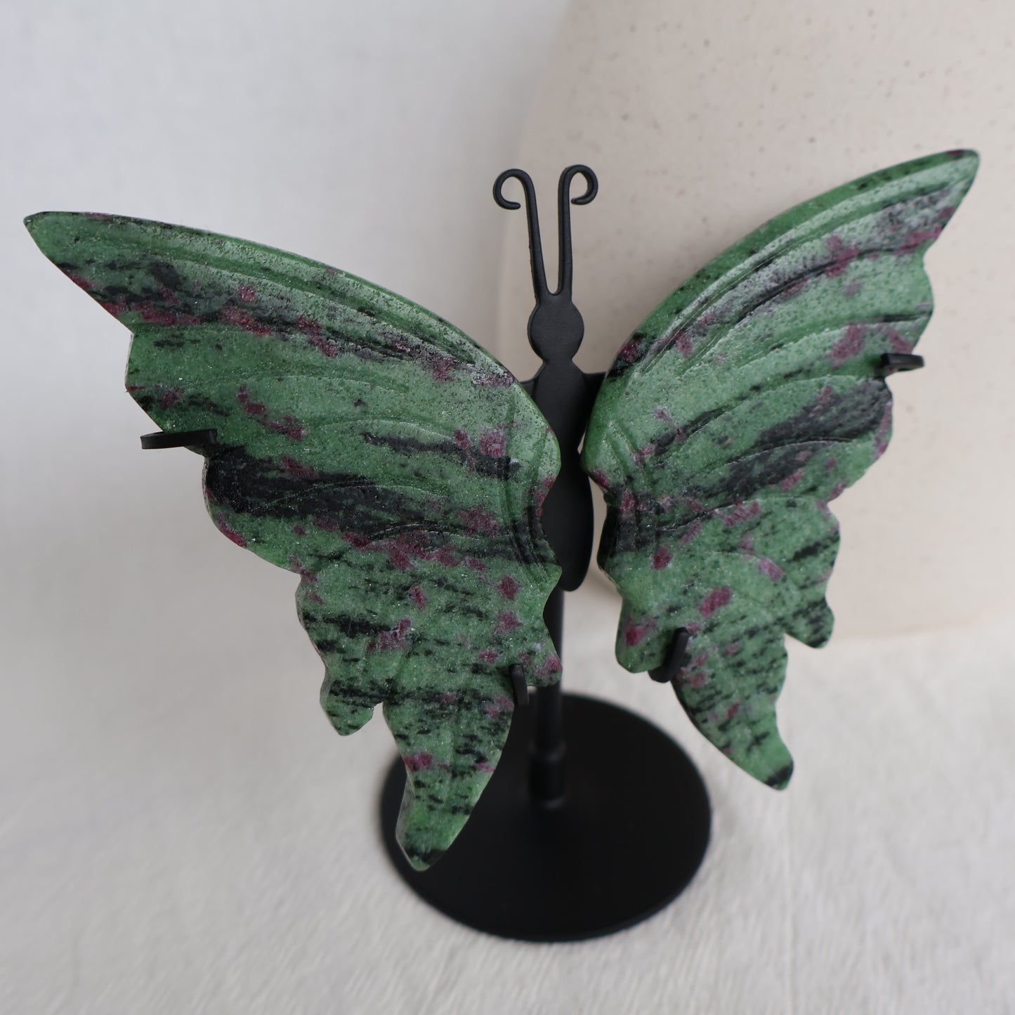 Ruby in Zoisite | Butterfly Wings on Stand