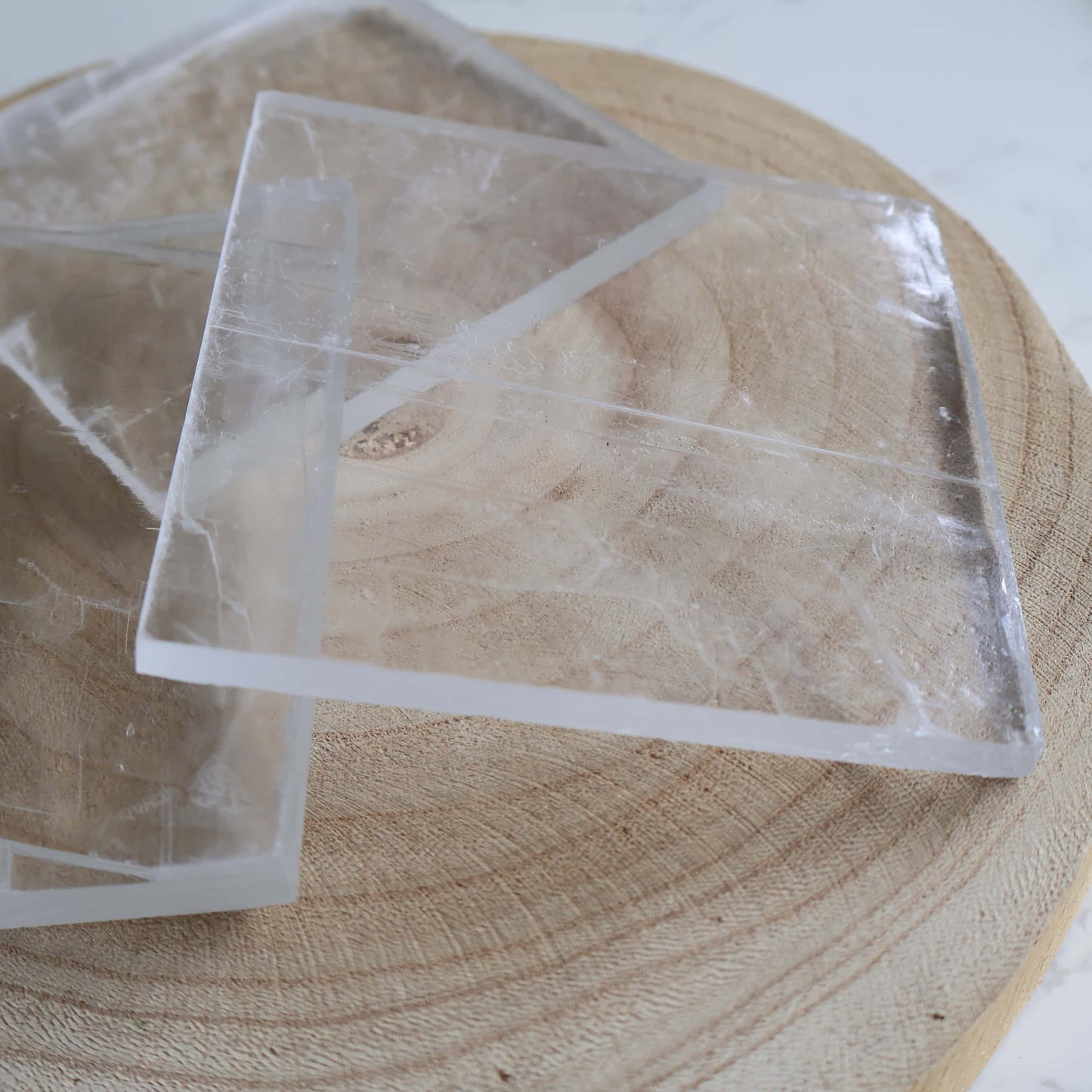 genuine selenite not satin spar charging plate