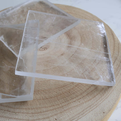 genuine selenite not satin spar charging plate