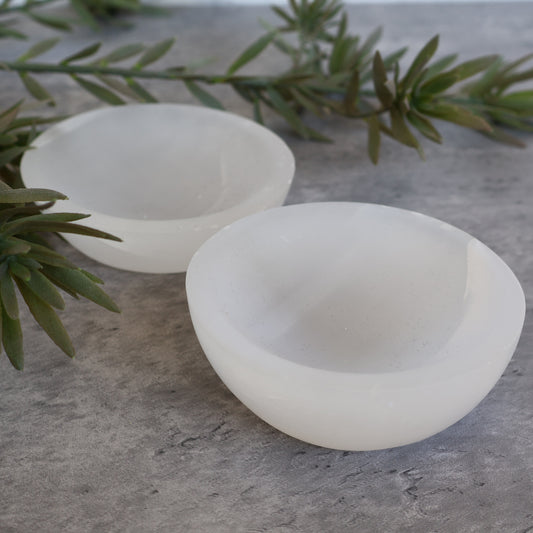 Satin Spar | Round Bowl