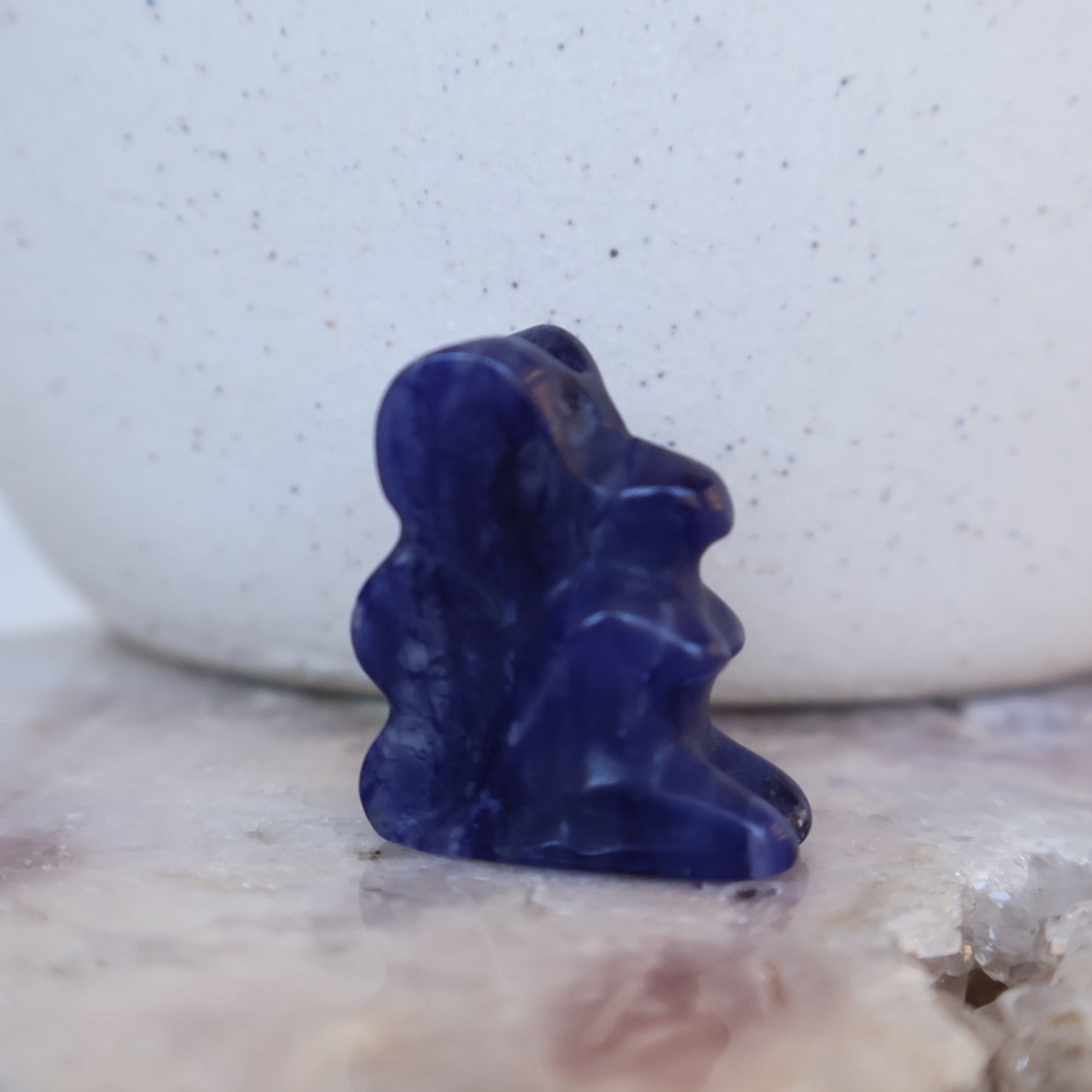 sodalite mini fairy carving natural crystal