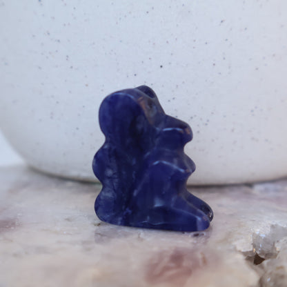 sodalite mini fairy carving natural crystal