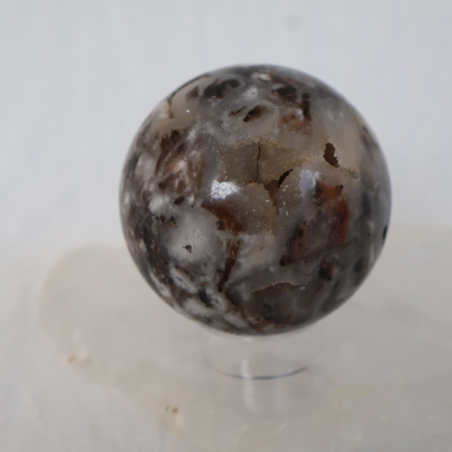 Sphalerite crystal sphere with natural druzy and sparkle – Stonewild