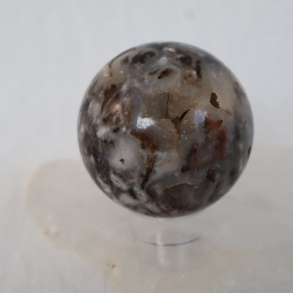 Sphalerite crystal sphere with natural druzy and sparkle – Stonewild