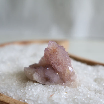 Spirit Quartz cluster small cactus quartz crystal natural formation sparkling druzy texture
