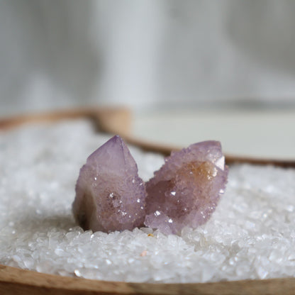 Spirit Quartz cluster small cactus quartz crystal natural formation sparkling druzy texture